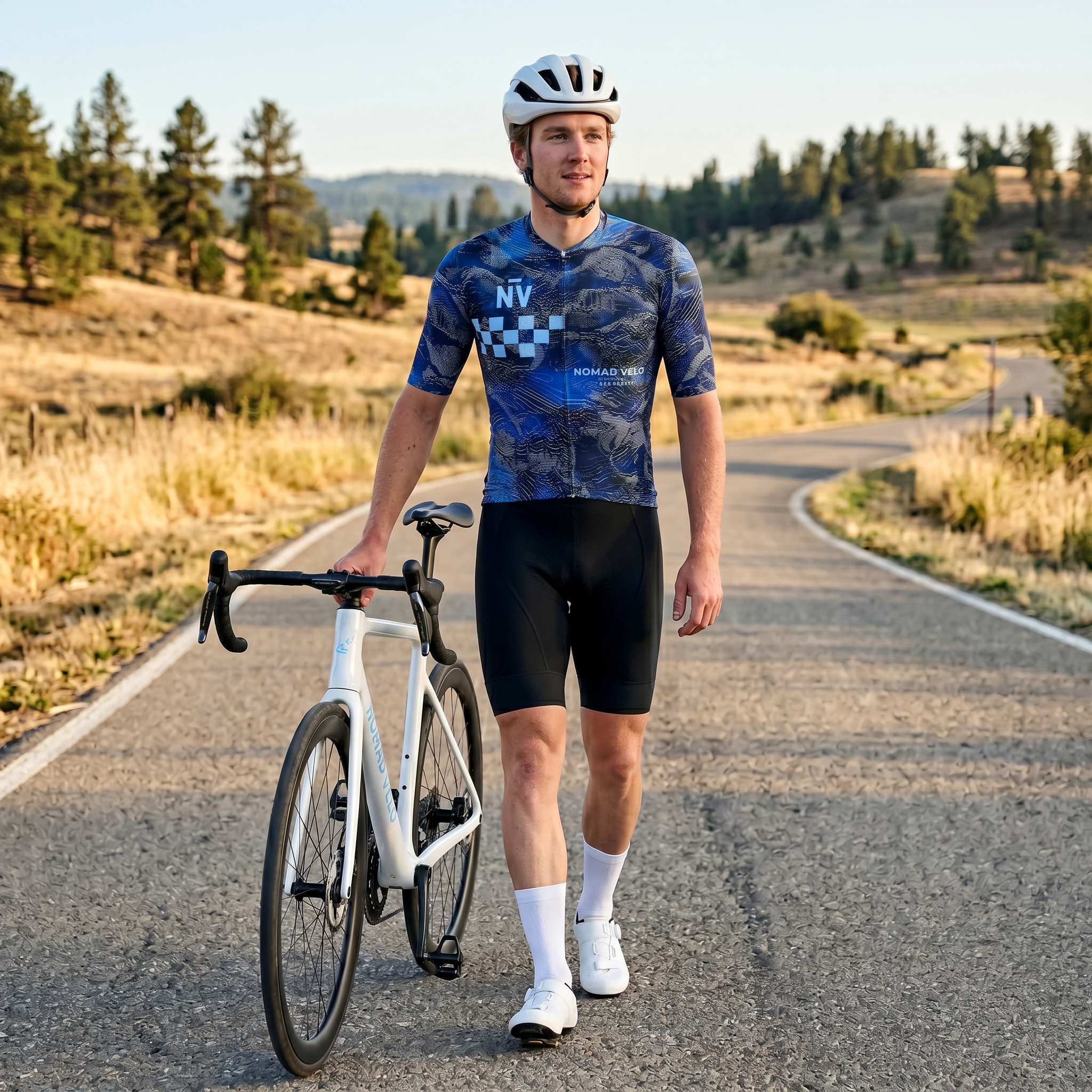 Race Navy Short Sleeve Jersey | Nomad Vélo