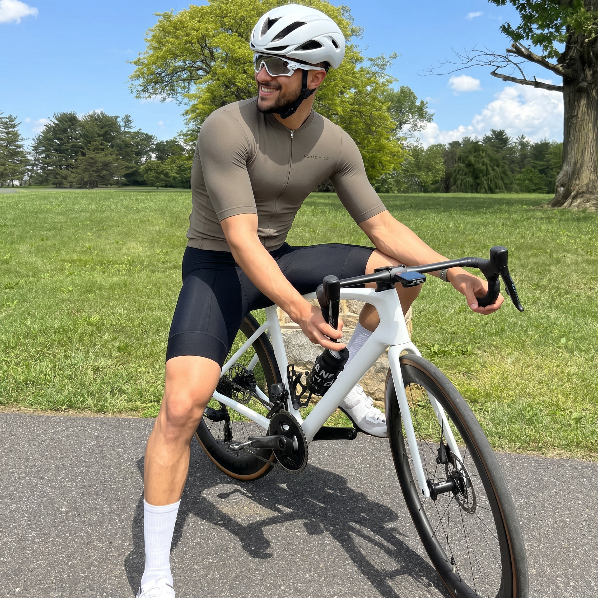 Pure Brown Jersey – Cycling Short Sleeve Race Fit