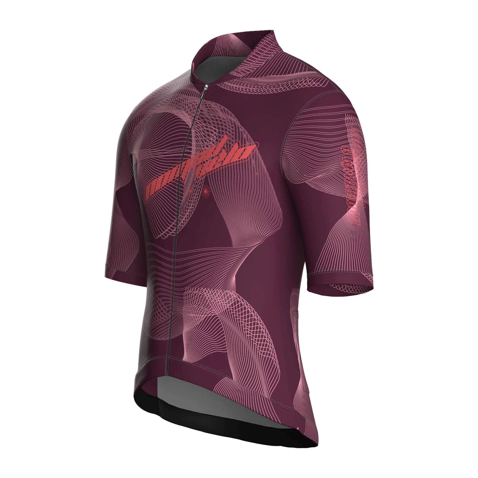 Breakaway Burgundy Short Sleeve Jersey | Nomad Vélo