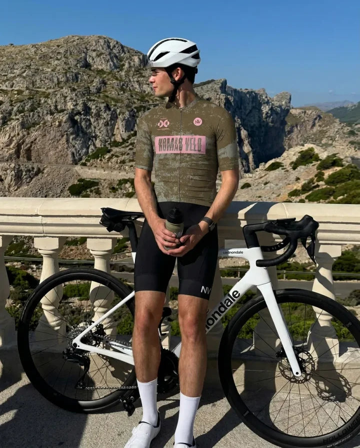 Brutal Khaki Short Sleeve Jersey | Nomad Vélo