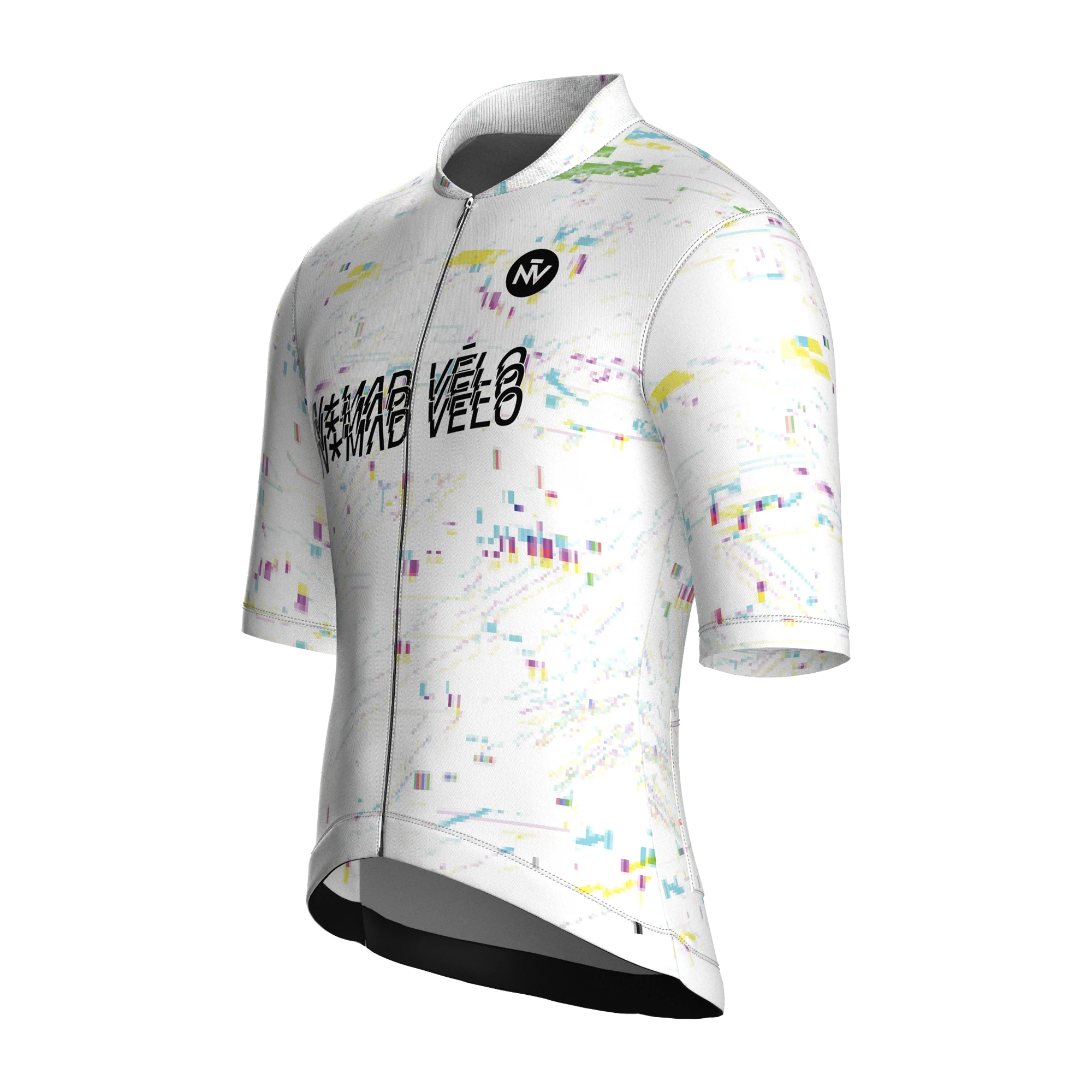 Speed White Short Sleeve Jersey | Nomad Vélo