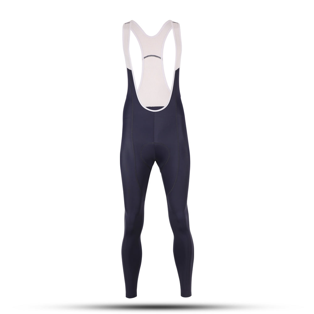 Cycling Blue Bib Tights – Thermal Race Slim Fit Winter Riding | Nomad Vélo