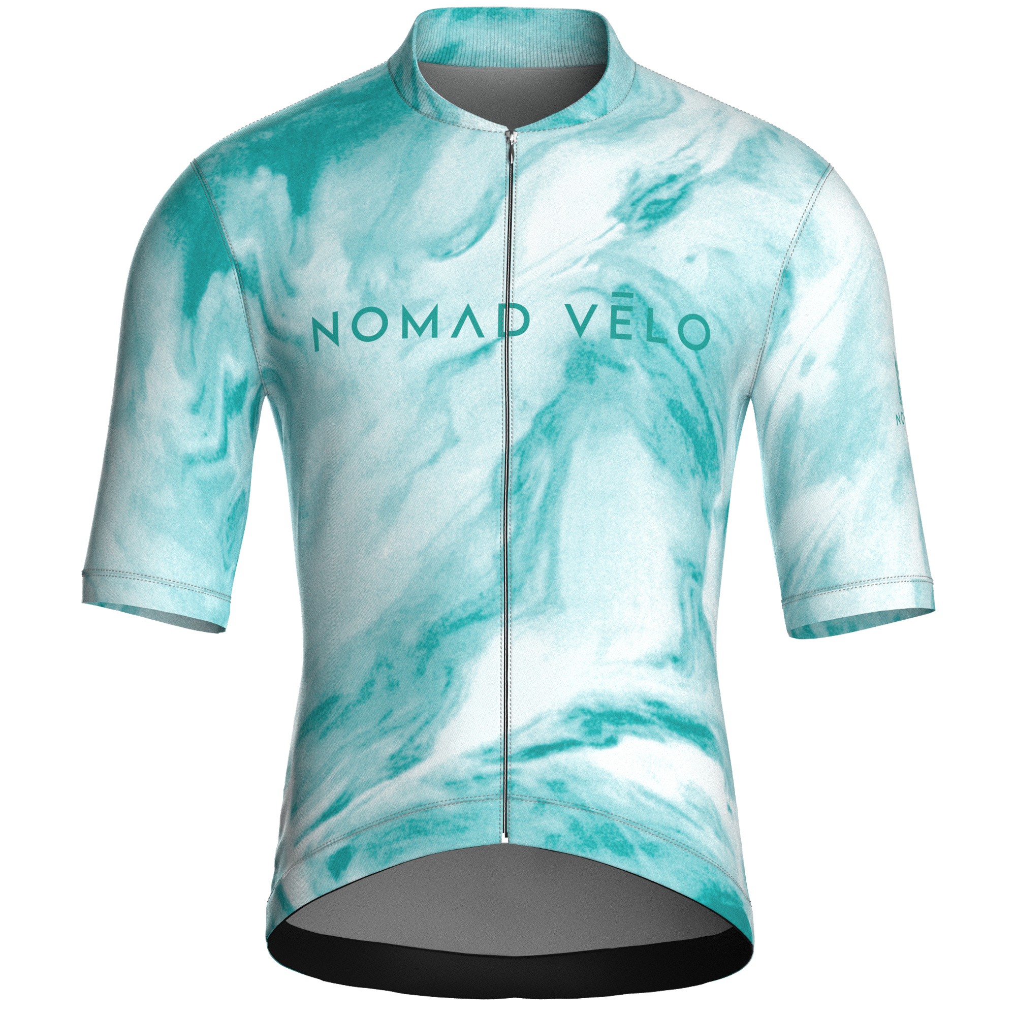 Obsidian Aqua Short Sleeve Jersey | Nomad Vélo