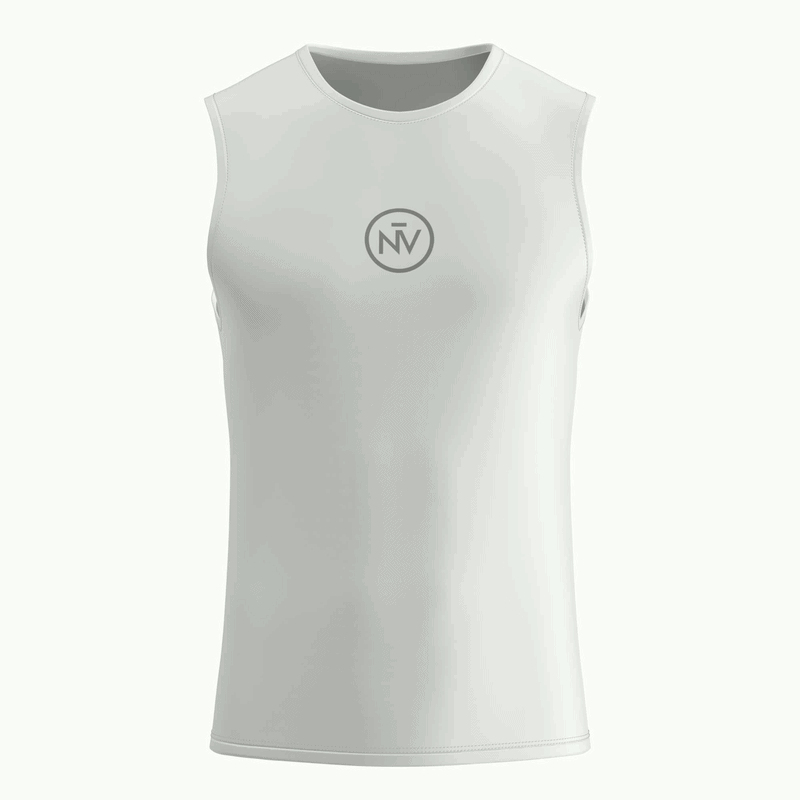 Essential White Base Layer – Cycling Sleeveless Slim Fit Lightweight