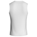 Vintage Soul White Base Layer – Cycling Sleeveless Slim Fit Lightweight