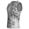 Marble Monochrome Base Layer – Cycling Sleeveless Slim Fit Lightweight
