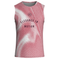 Elegance Red Halftone Base Layer – Cycling Sleeveless Slim Fit Lightweight