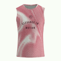 Elegance Red Halftone Base Layer – Cycling Sleeveless Slim Fit Lightweight