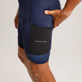 Cycling Navy Cargo Shorts – Padded Multi-Pocket Comfort Endurance Storage | Nomad Vélo