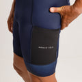 Cycling Navy Cargo Shorts – Padded Multi-Pocket Comfort Endurance Storage | Nomad Vélo