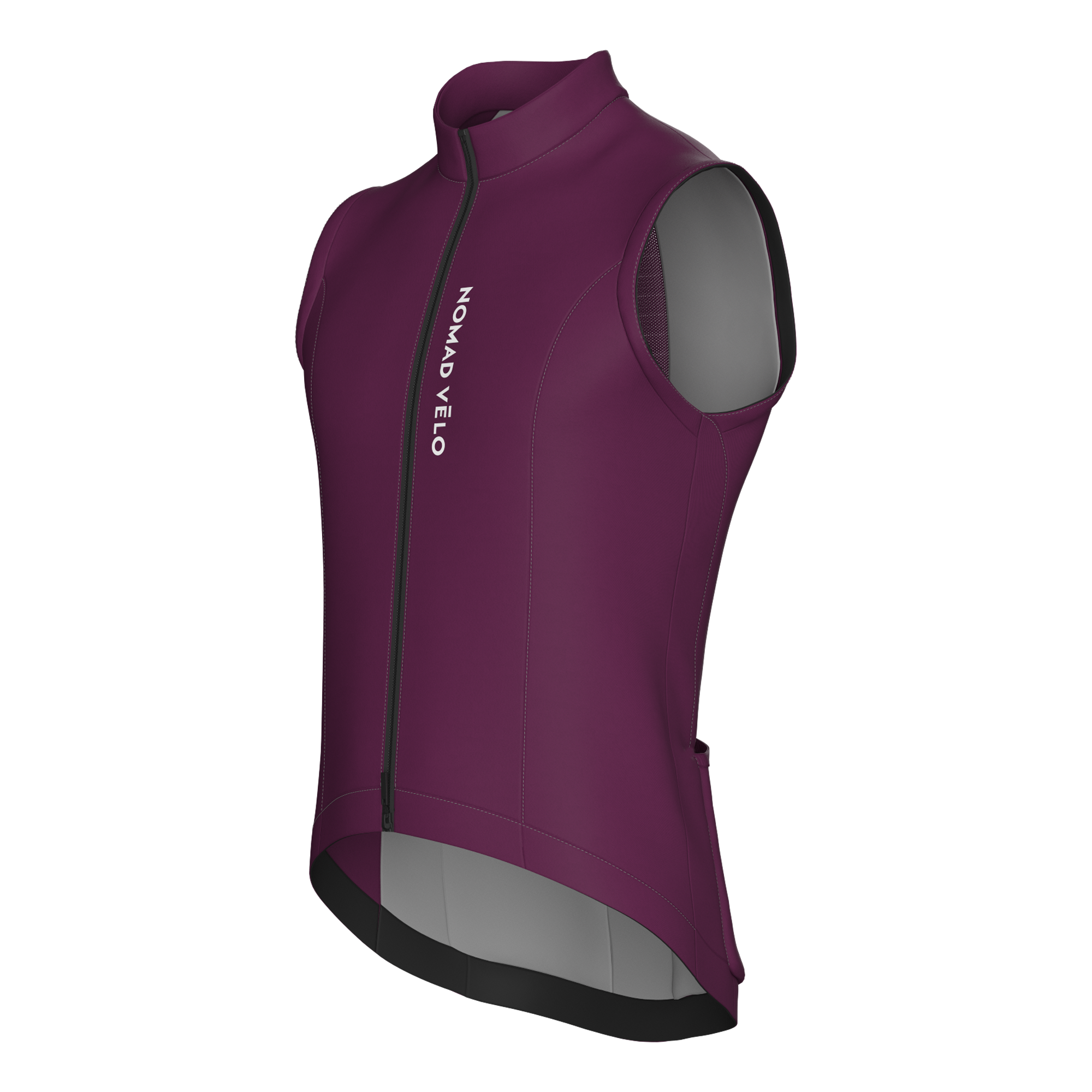 Burgundy Nomad Windproof Cycling Vest