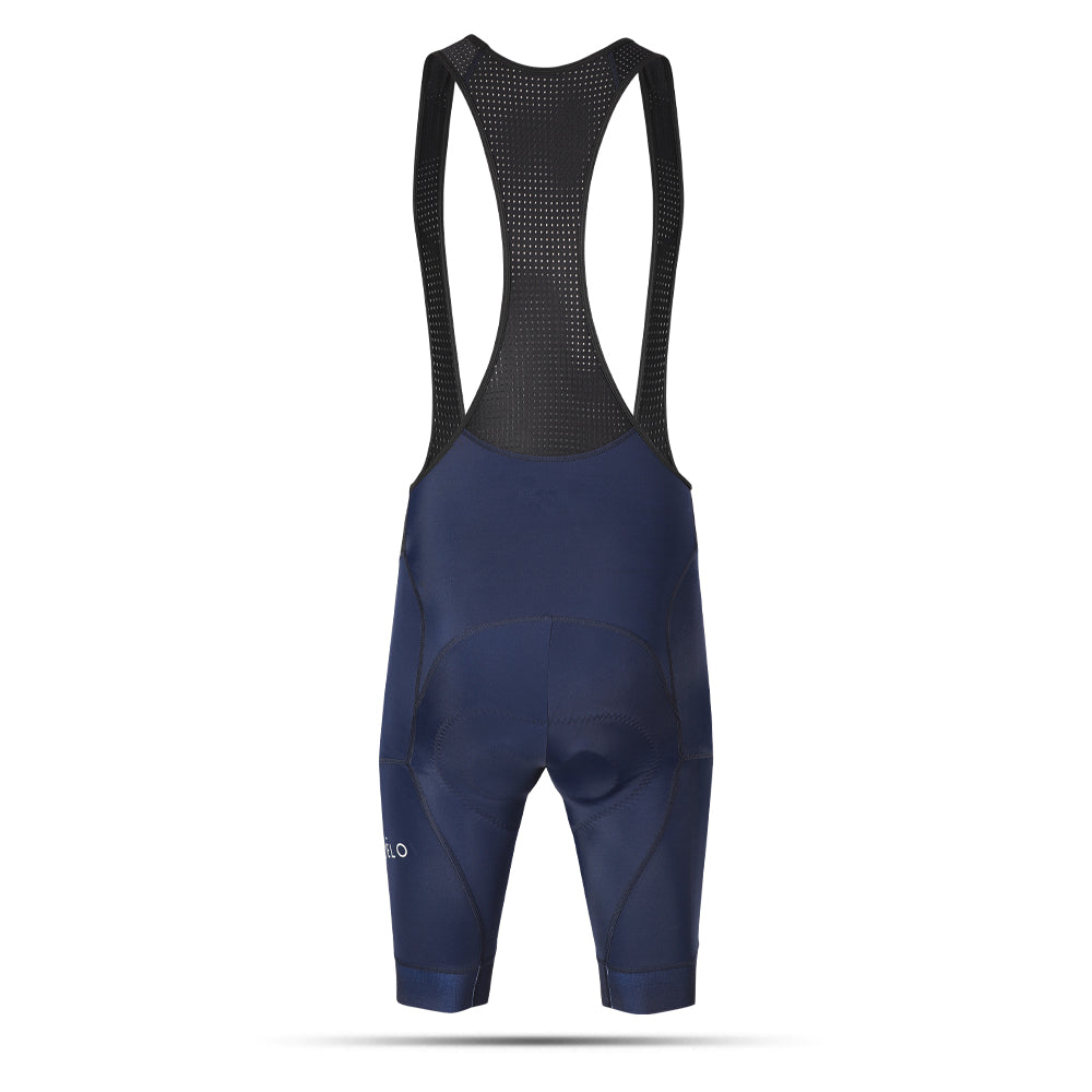 Cycling Navy Blue Bib Shorts – Padded Race-Ready Performance Chamois | Nomad Vélo