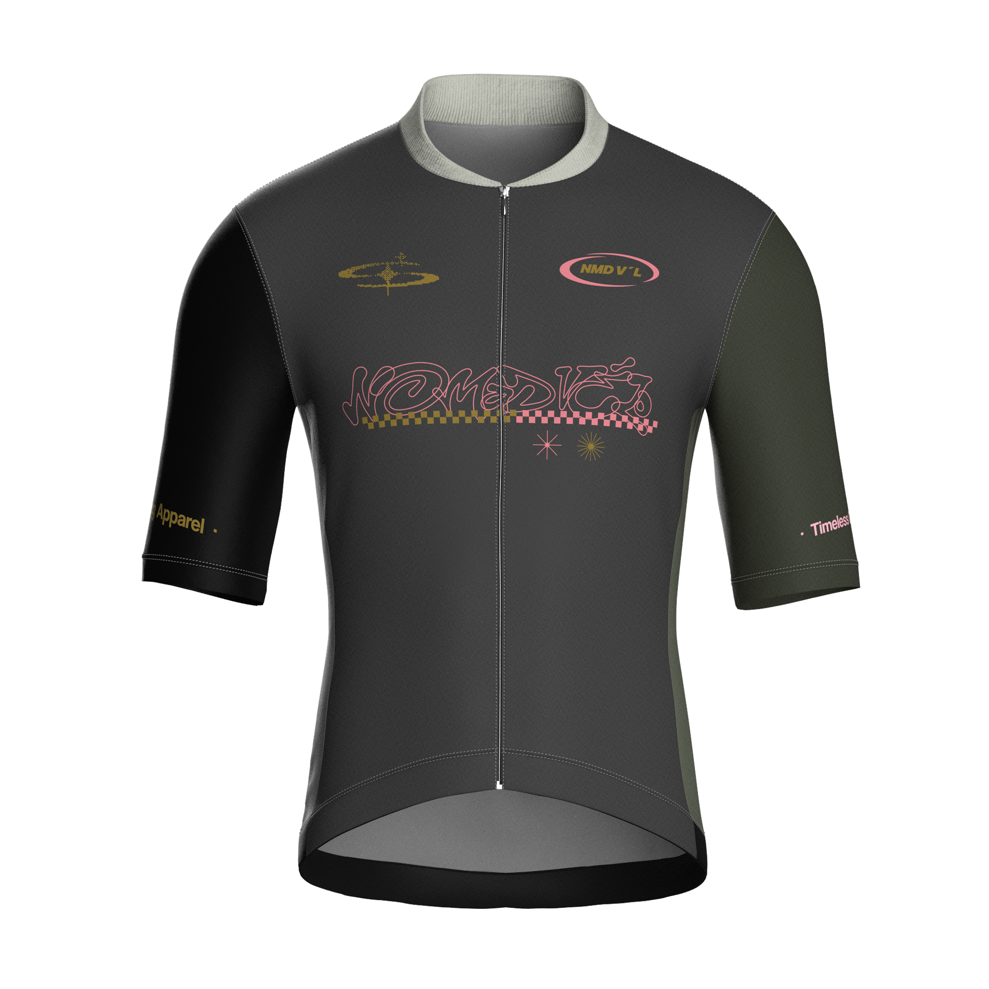 Kompo Gray Short Sleeve Jersey | Nomad Vélo