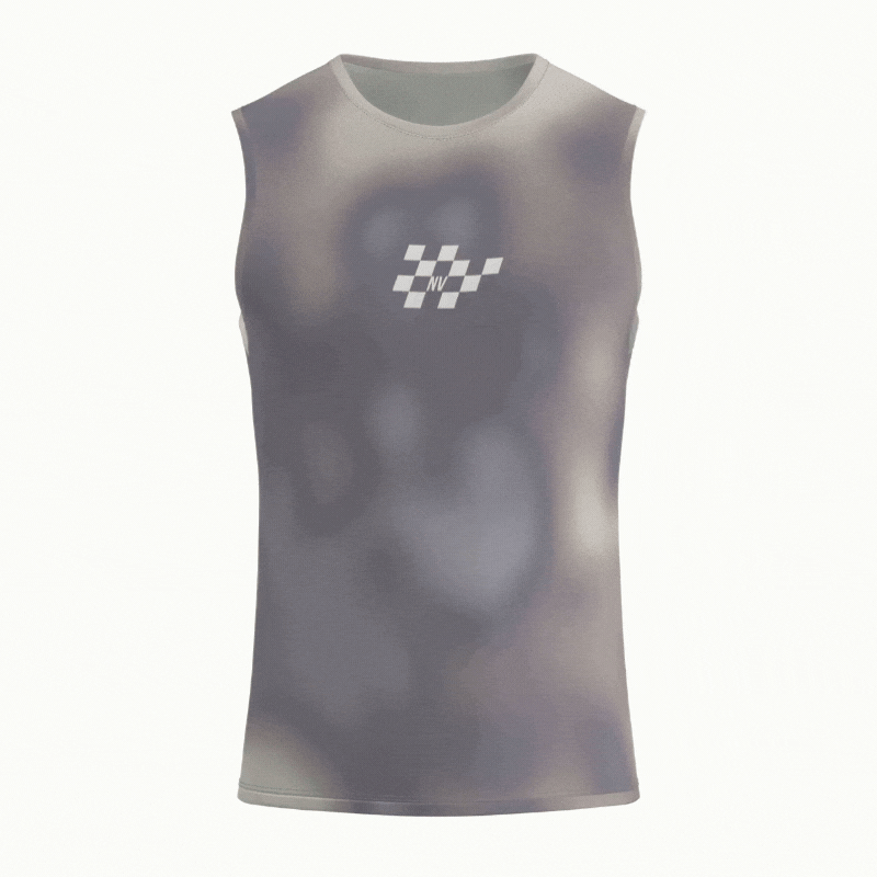 Blur Camo Base Layer – Cycling Sleeveless Slim Fit Lightweight