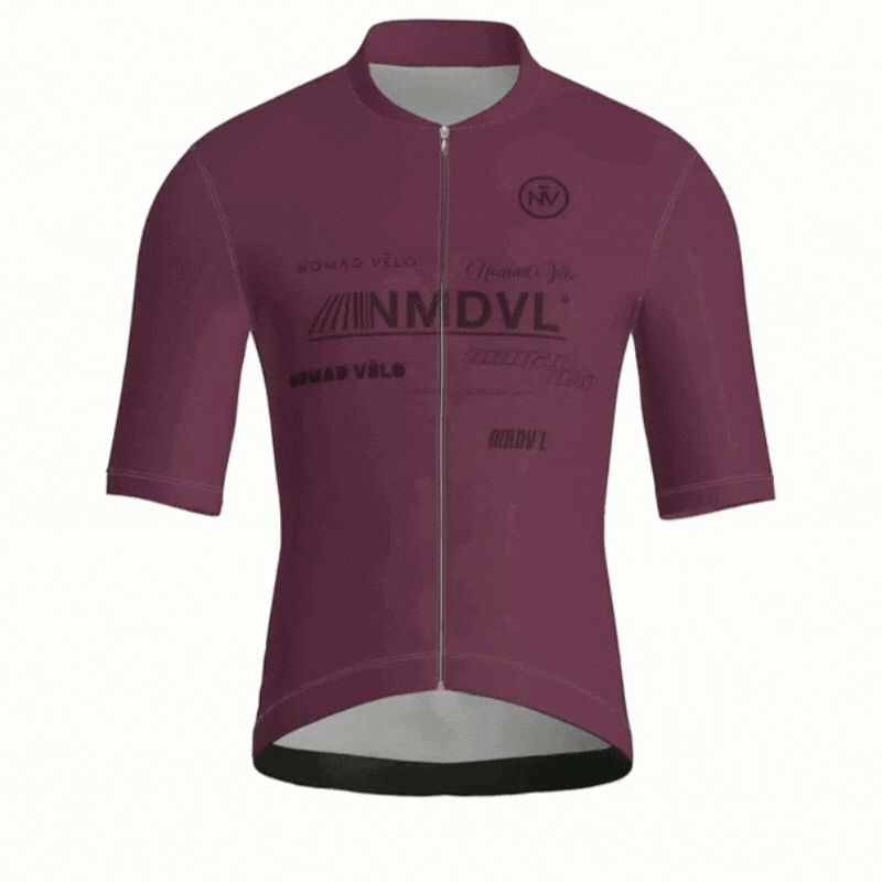 Element Burgundy Short Sleeve Jersey | Nomad Vélo