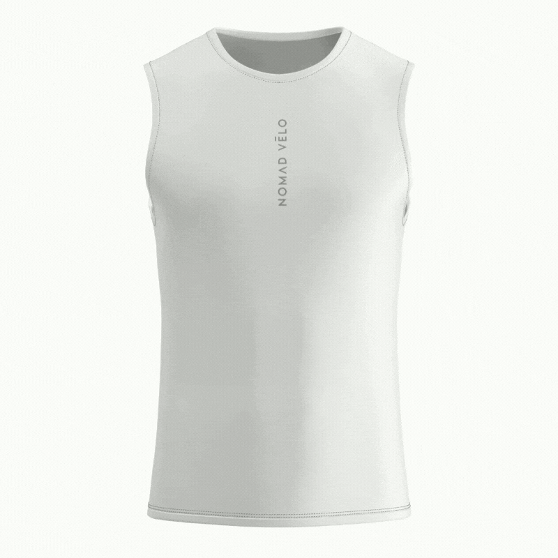 Signature White Base Layer – Cycling Sleeveless Slim Fit Lightweight