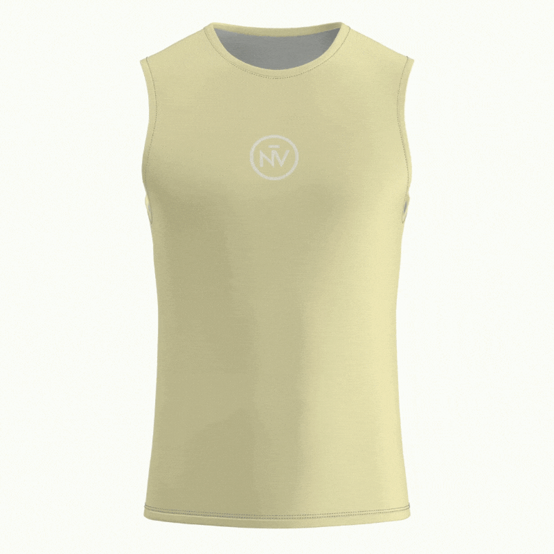 Essential Yellow Base Layer – Cycling Sleeveless Slim Fit Lightweight