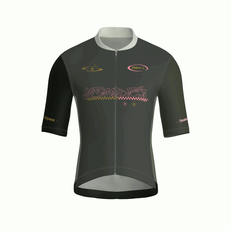Kompo Gray Short Sleeve Jersey | Nomad Vélo