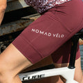 Nomad Bib Shorts Burgundy