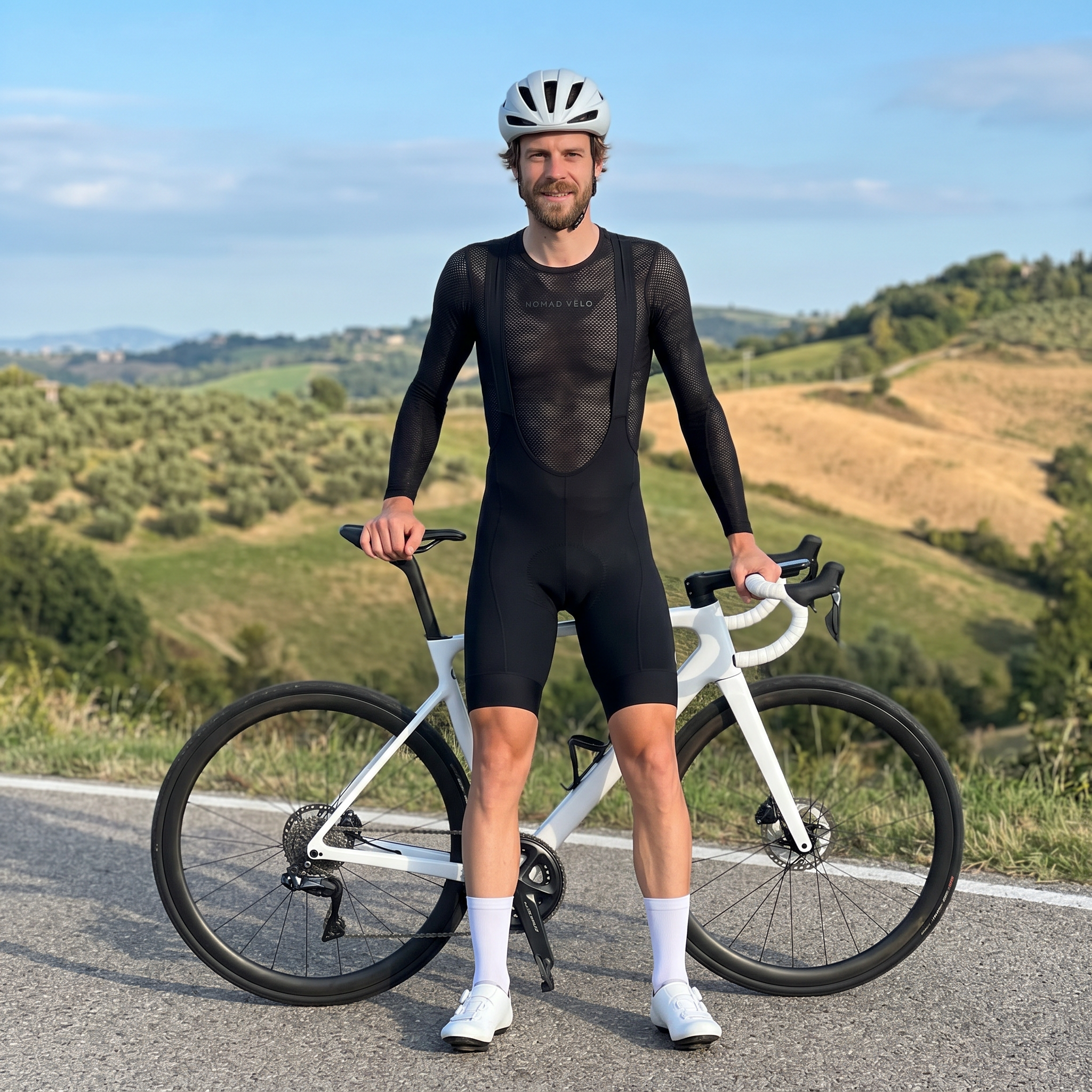 Cycling Black Base Layer – Long Sleeve Breathable Underwear | Nomad Vélo