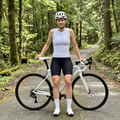 Signature White Base Layer – Cycling Sleeveless Slim Fit Lightweight