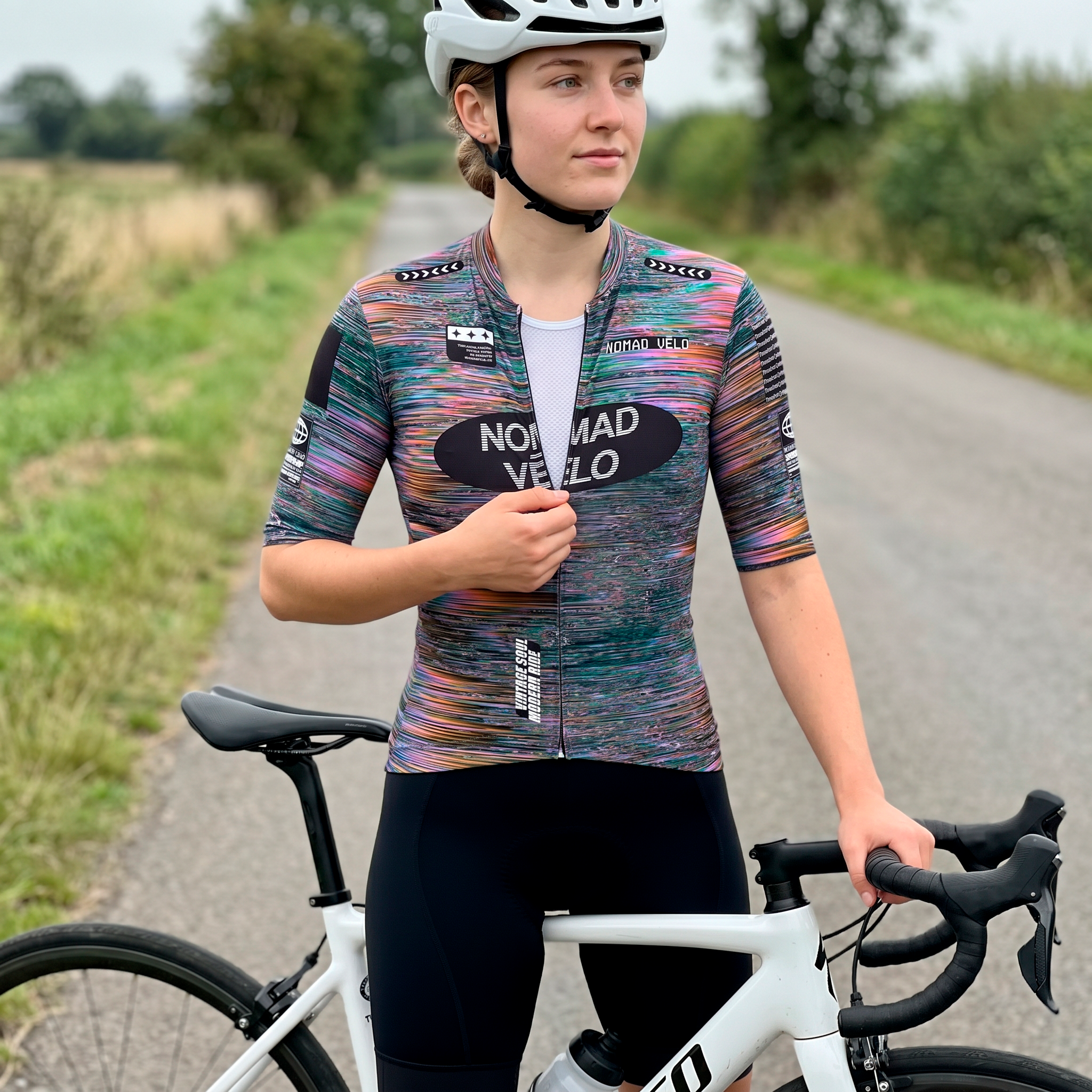 Prism Black Jersey – Cycling Short Sleeve Race Fit