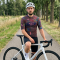 Prism Burgundy Jersey – Cycling Short Sleeve Race Fit