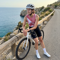 Elegance Red Halftone Base Layer – Cycling Sleeveless Slim Fit Lightweight